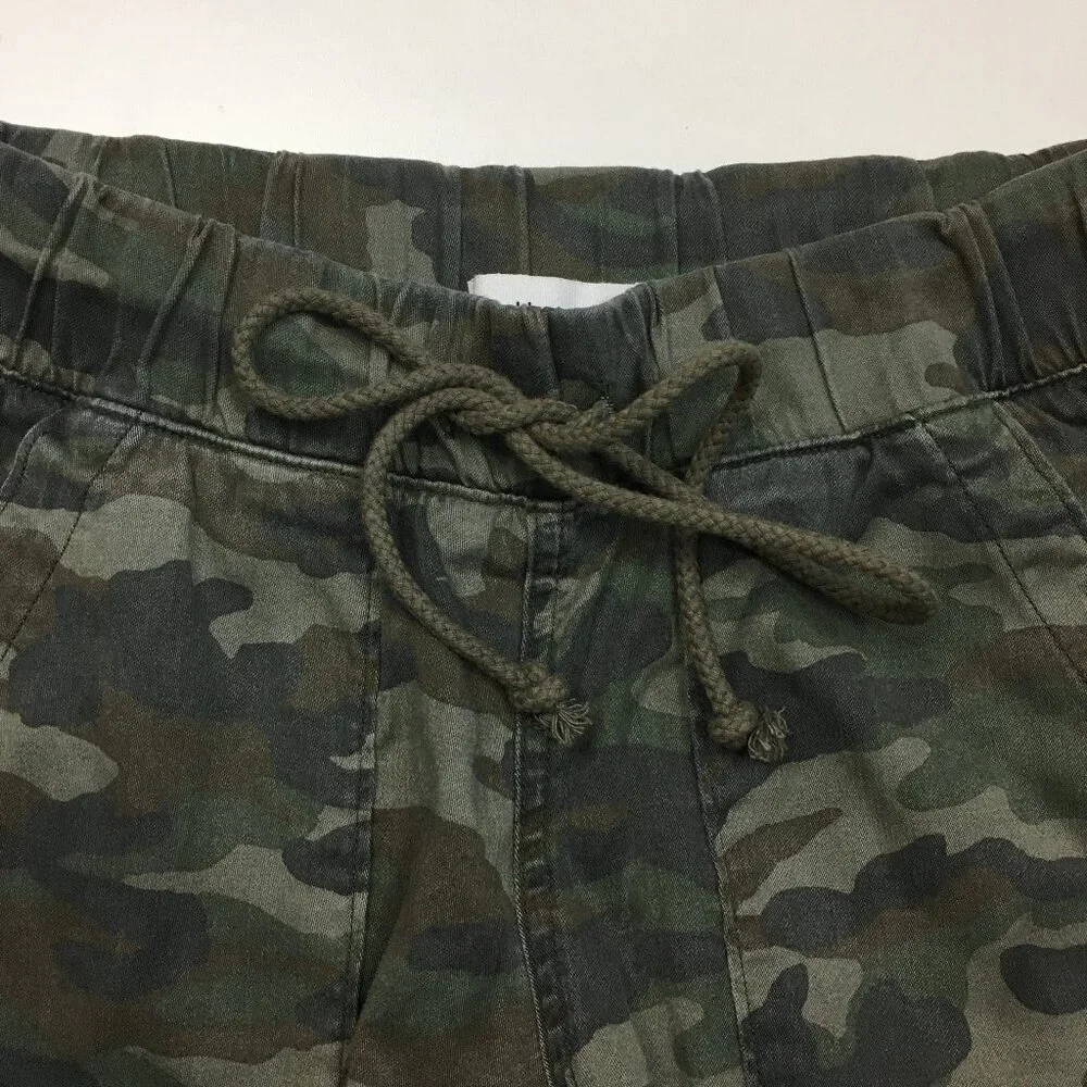BELLA DAHL Anthropologie Green Mix Multi-Color Camo Print Jogger Pant - Picture 4 of 10
